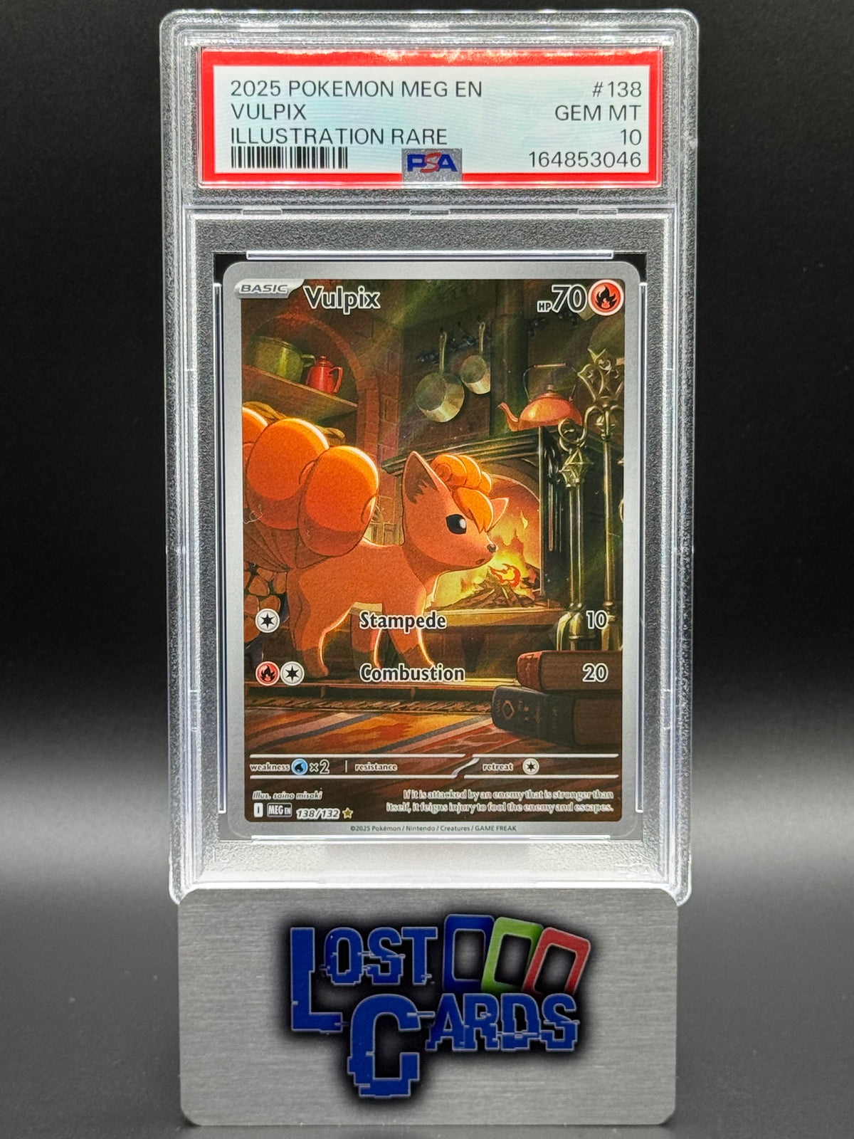 Pokemon TCG Vulpix | Mega Evolutions 138/132 | PSA Graded GEM MT 10
