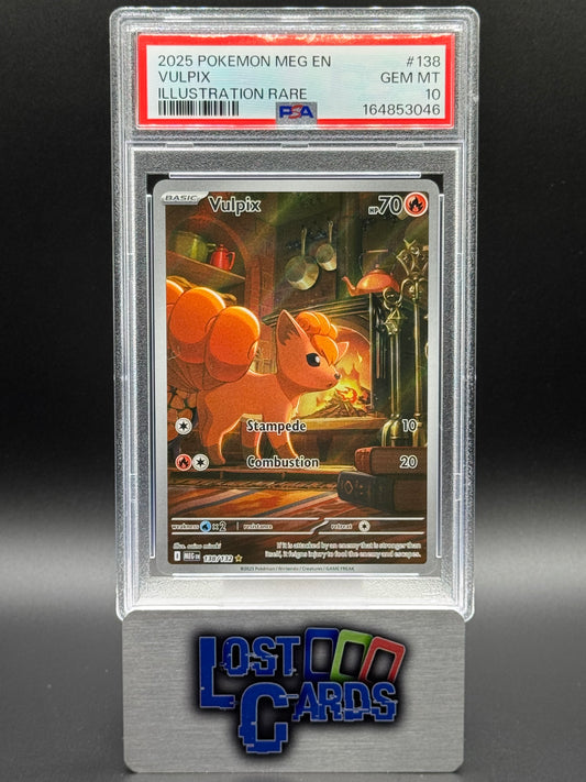 Pokemon TCG Vulpix | Mega Evolutions 138/132 | PSA Graded GEM MT 10