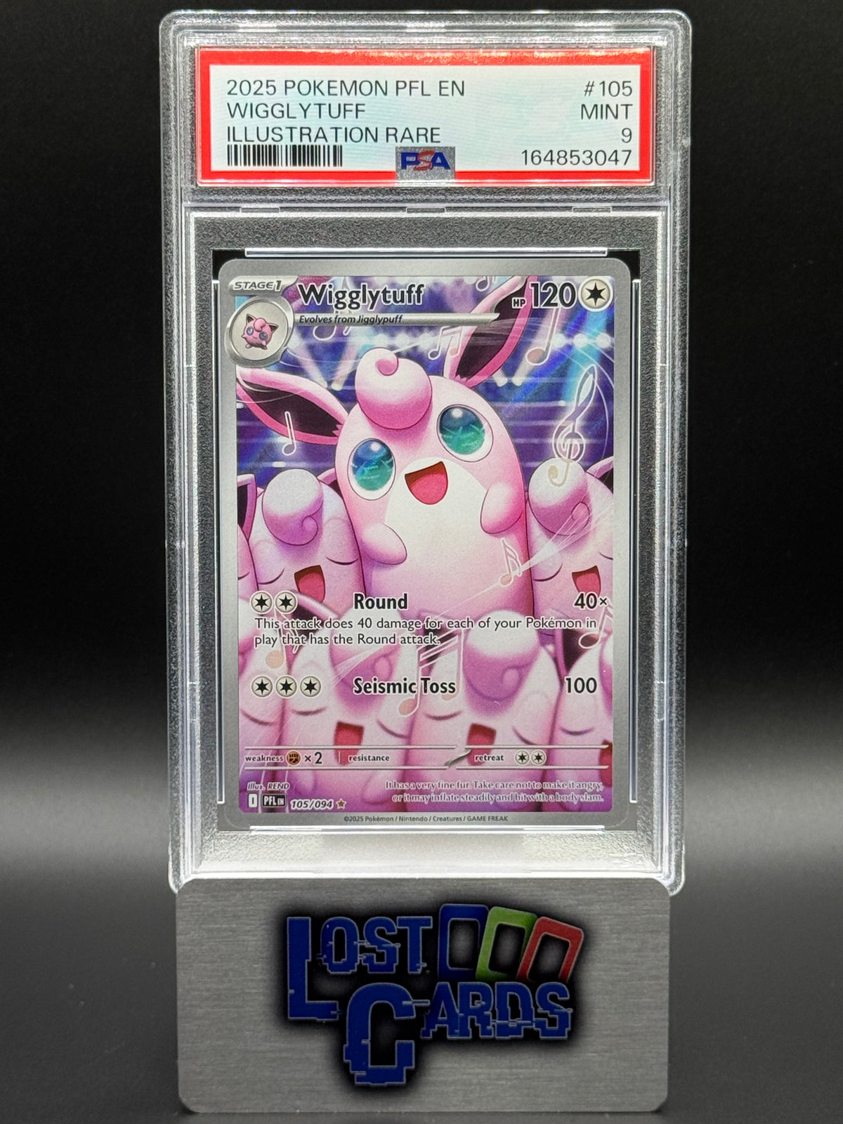 Pokemon TCG Wigglytuff | Phantasmal Flames 105/094 | PSA Graded MINT 9