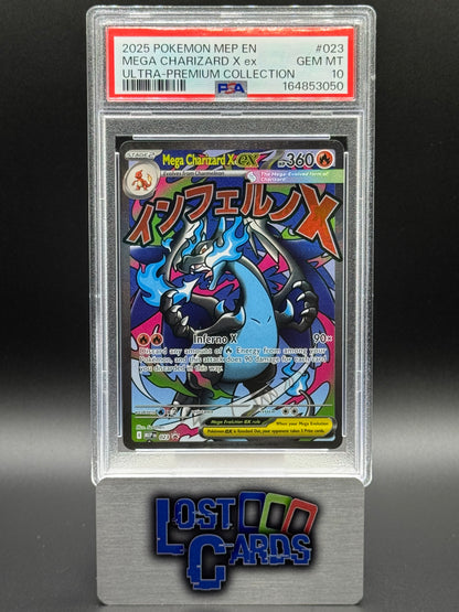 Pokemon TCG Mega Charizard X ex | Black Star Promo MEP023 | PSA Graded GEM MT 10