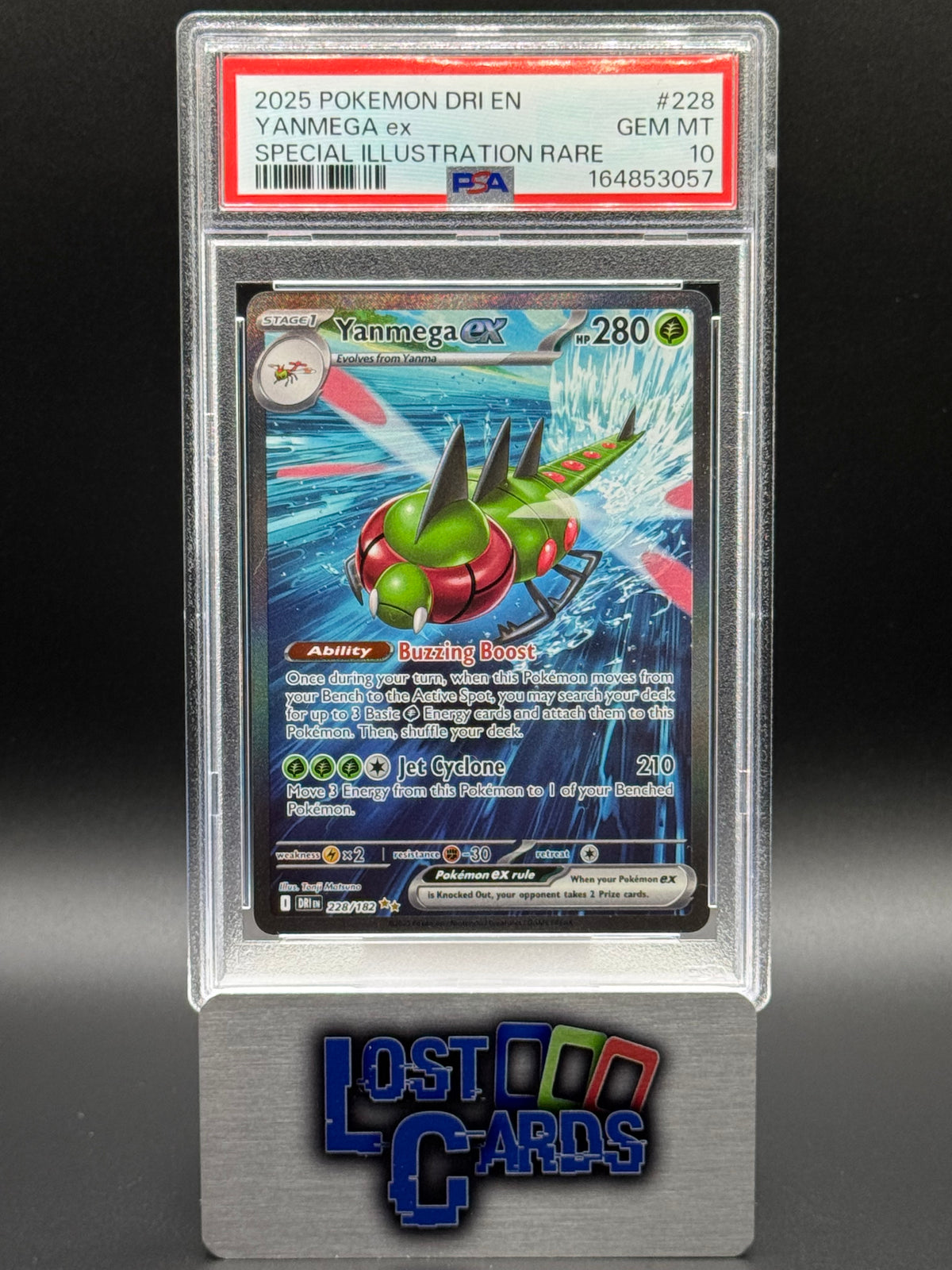 Pokemon TCG Yanmega ex | Destined Rivals 228/182 | PSA Graded GEM MT 10
