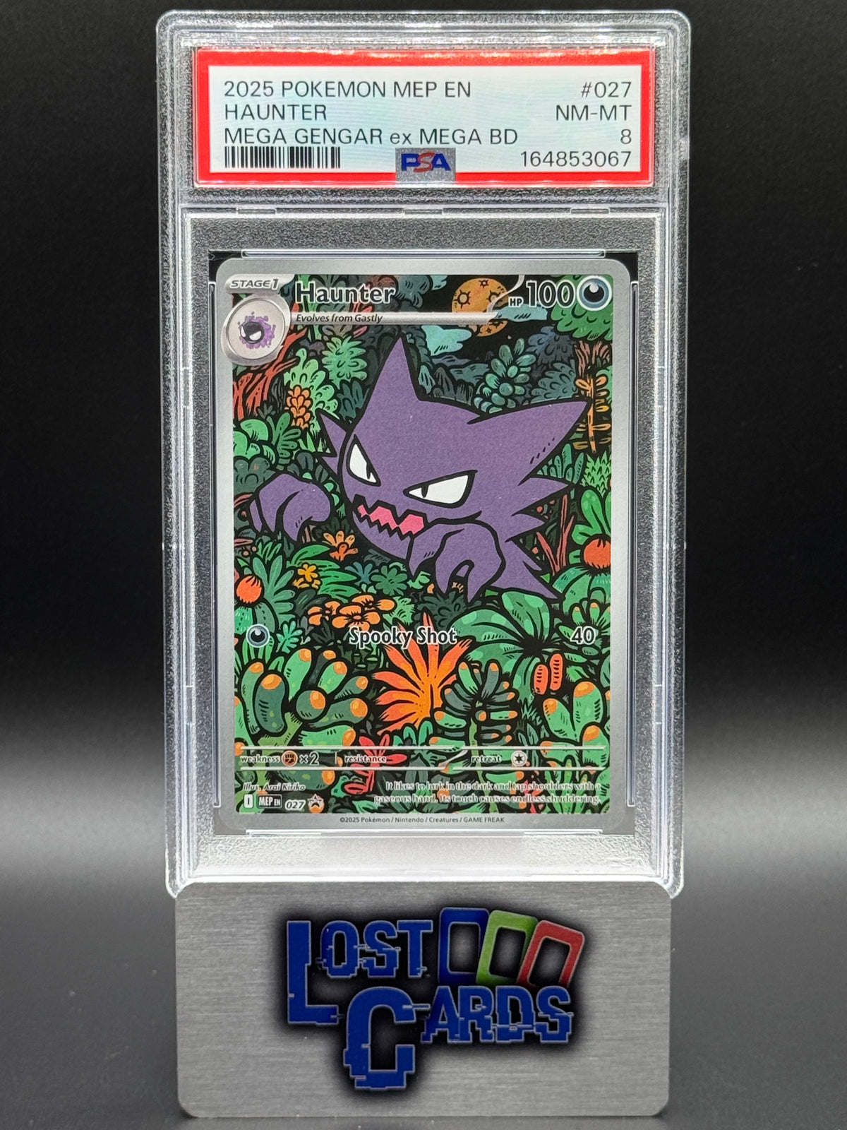 Pokemon TCG Haunter | Black Star Promo MEP027 | PSA Graded NM-MT 8