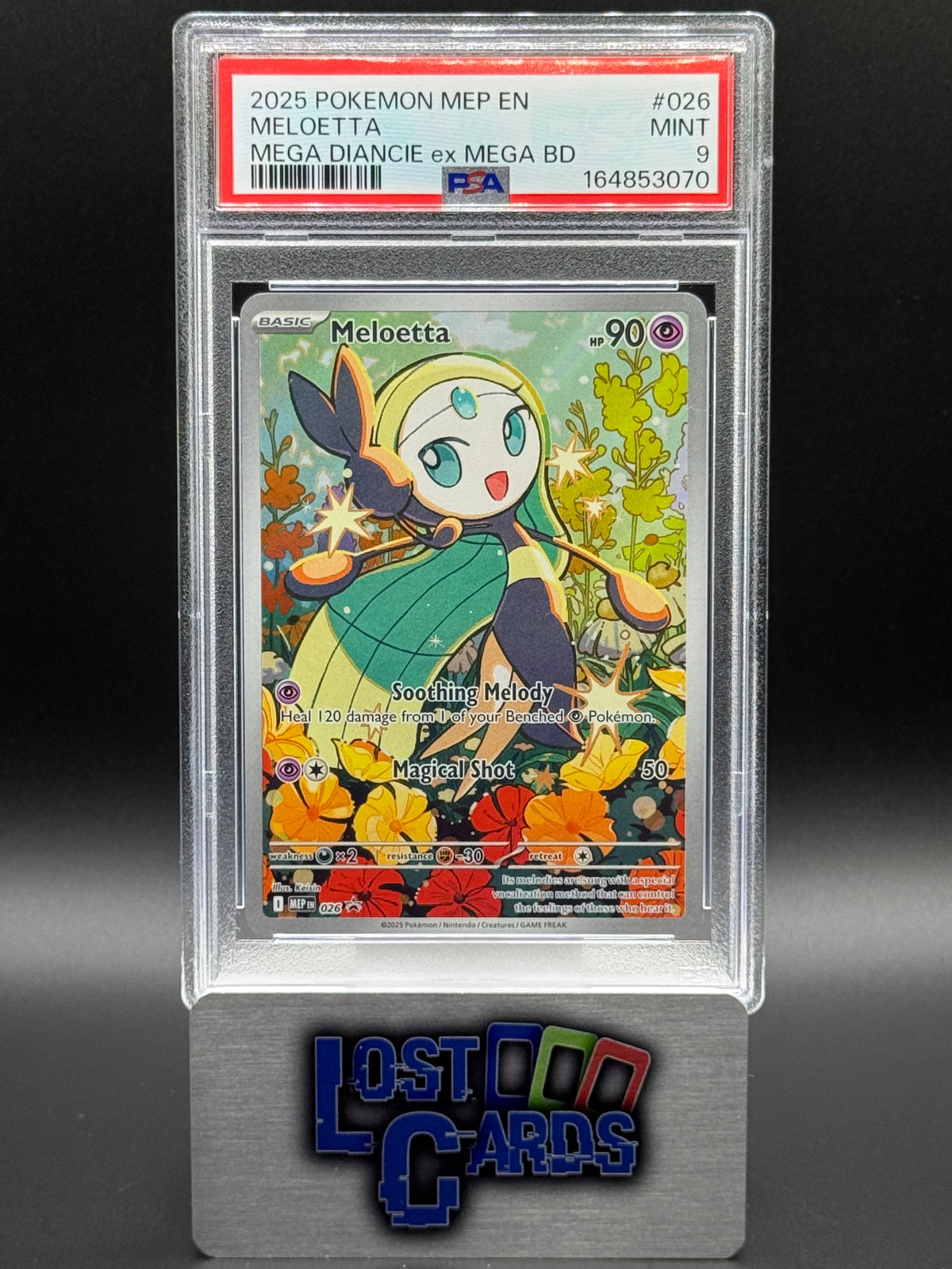 Pokemon TCG Meloetta | Black Star Promo MEP026 | PSA Graded MINT 9