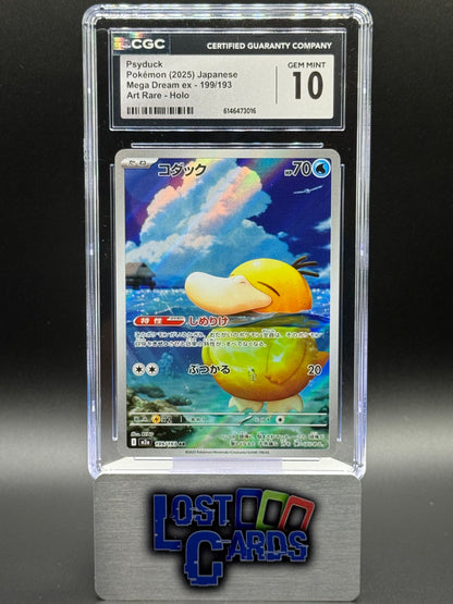 Japanese Pokemon TCG Psyduck | Mega Dream ex 199/193 | CGC Graded GEM MINT 10