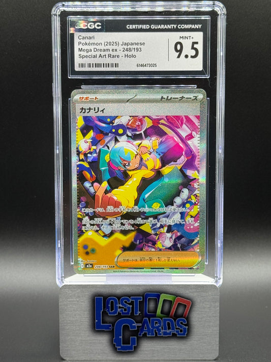Japanese Pokemon TCG Canari | Mega Dream ex 248/193 | CGC Graded MINT+ 9.5