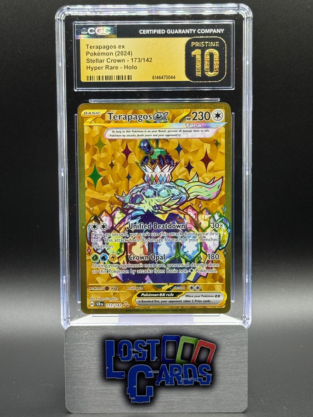 Pokemon TCG Terapagos ex | Stellar Crown 173/142 | CGC Graded PRISTINE 10