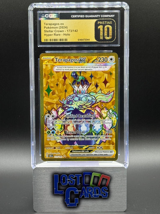 Pokemon TCG Terapagos ex | Stellar Crown 173/142 | CGC Graded PRISTINE 10