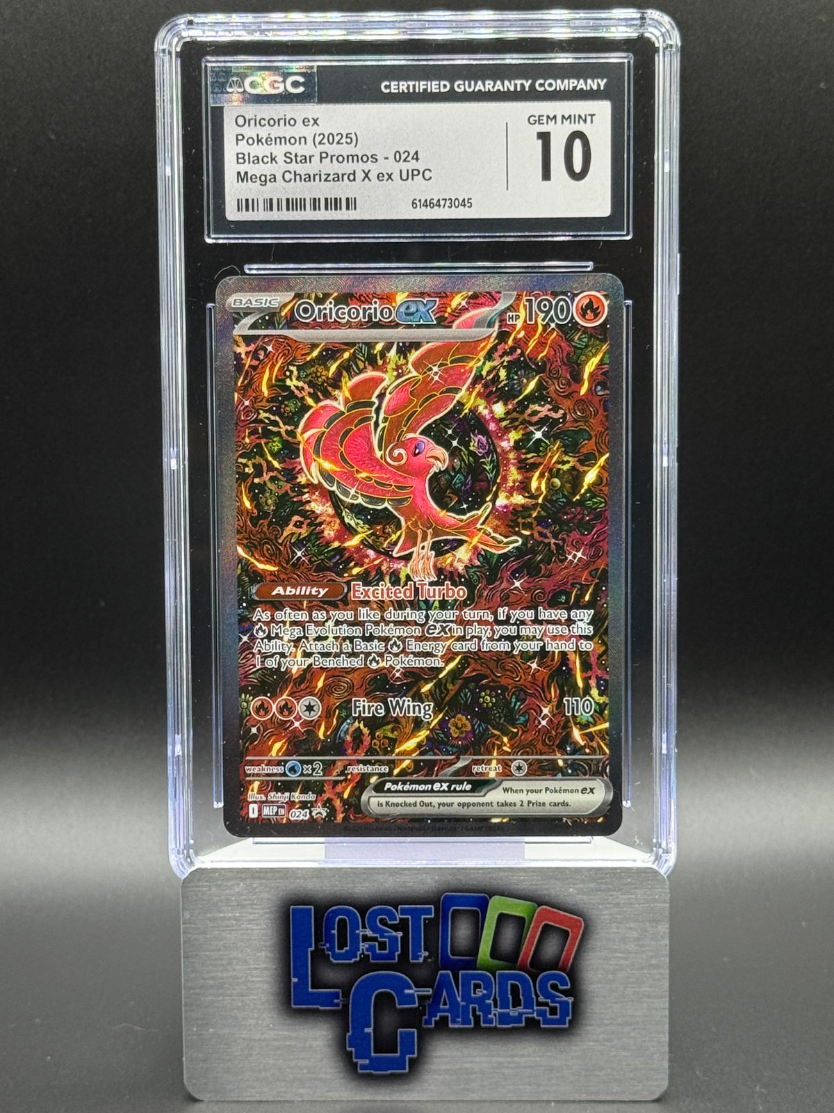 Pokemon TCG Oricorio ex | Black Star Promo MEP024 | CGC Graded GEM MINT 10