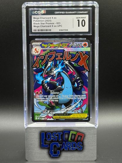 Pokemon TCG Mega Charizard X ex | Black Star Promo MEP023 | CGC Graded GEM MINT 10
