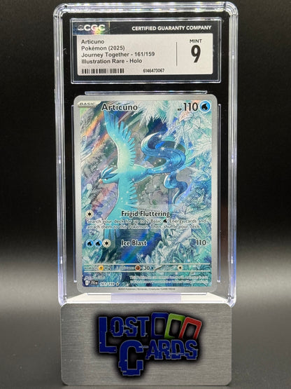 Pokemon TCG Articuno | Journey Together 161/159 | CGC Graded MINT 9