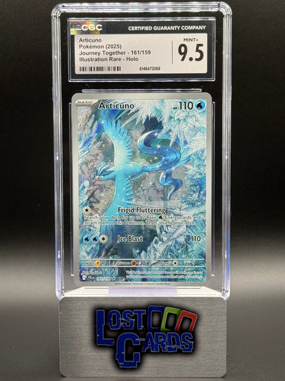 Pokemon TCG Articuno | Journey Together 161/159 | CGC Graded MINT+ 9.5