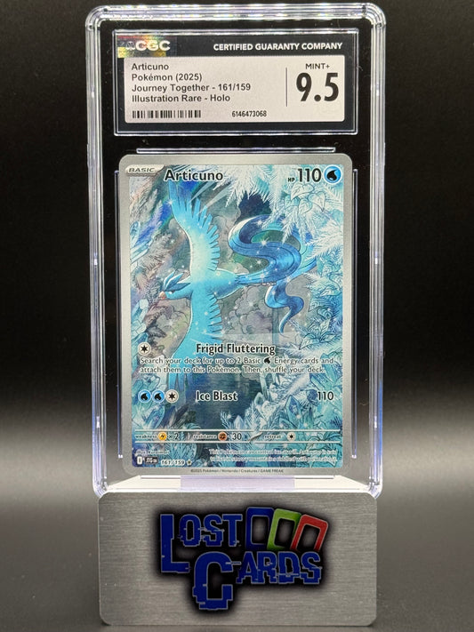 Pokemon TCG Articuno | Journey Together 161/159 | CGC Graded MINT+ 9.5