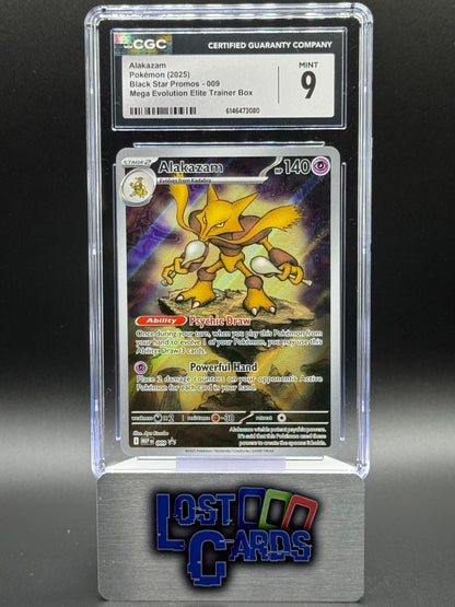 Pokemon TCG Alakazam | Black Star Promo MEP009 | CGC Graded MINT 9