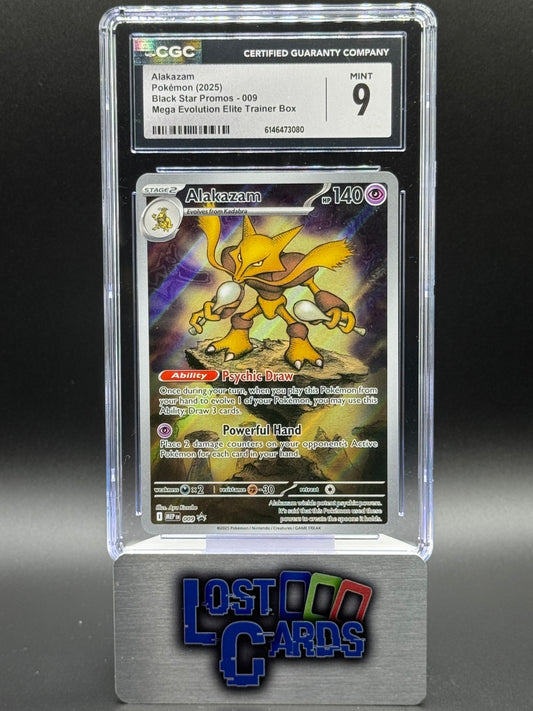 Pokemon TCG Alakazam | Black Star Promo MEP009 | CGC Graded MINT 9