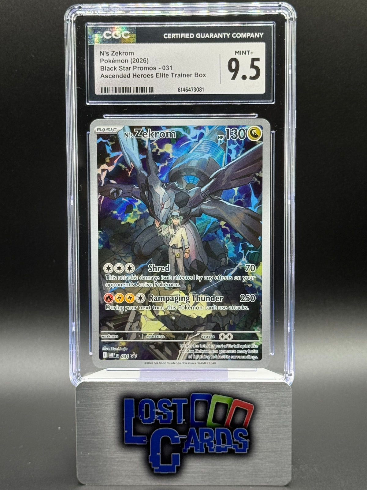Pokemon TCG N's Zekrom | Black Star Promo MEP031 | CGC Graded MINT+ 9.5