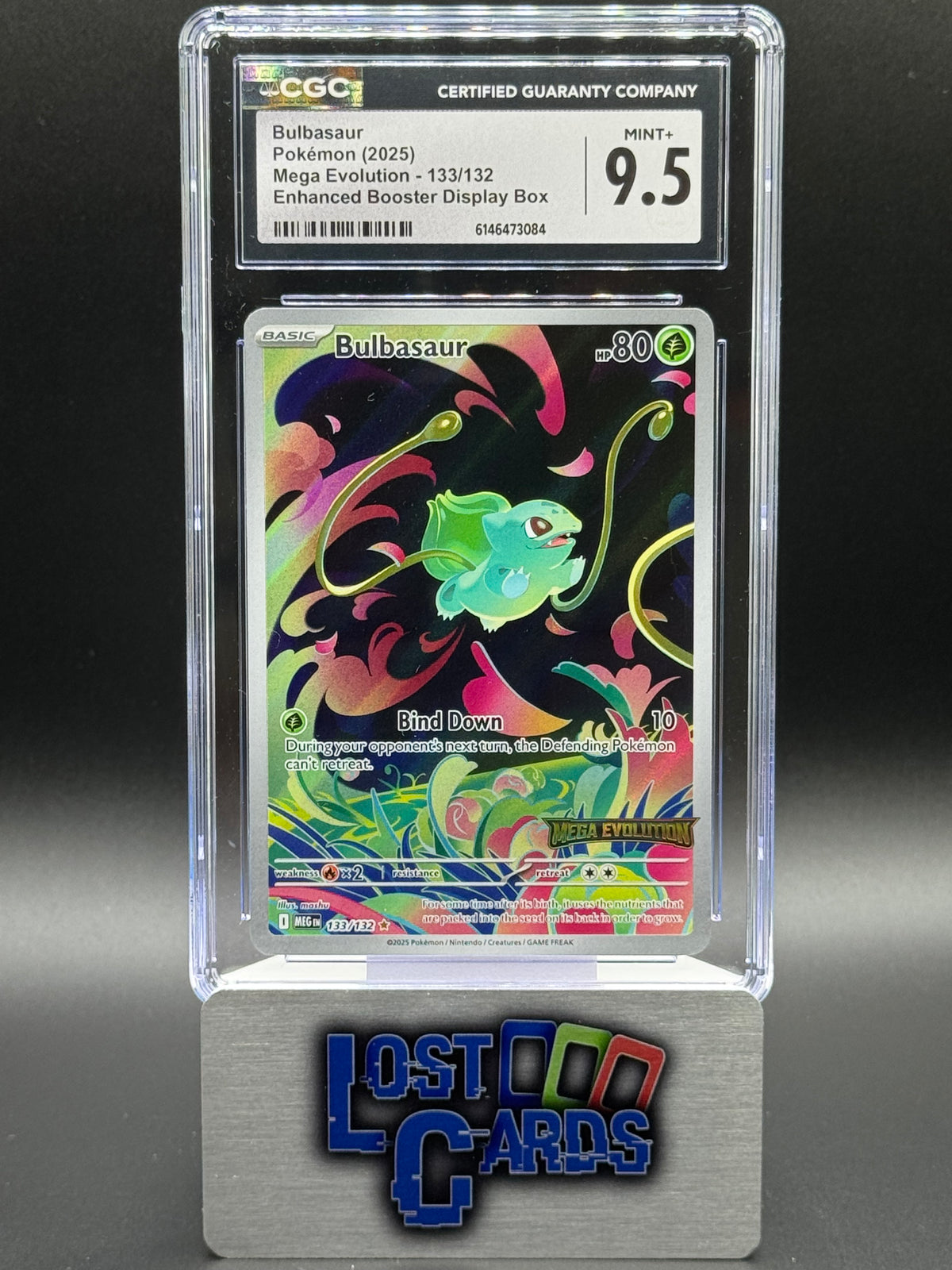 Pokemon TCG Bulbasaur | Mega Evolution 133/132 Stamped | CGC Graded MINT+ 9.5