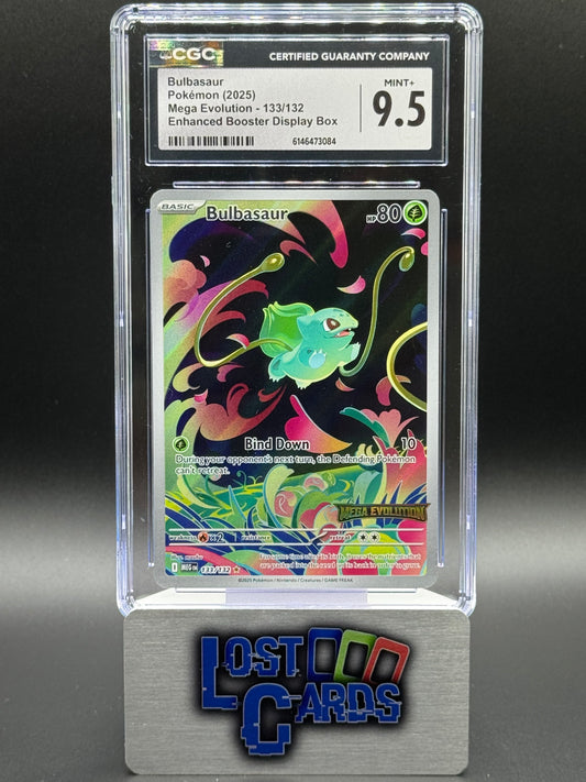 Pokemon TCG Bulbasaur | Mega Evolution 133/132 Stamped | CGC Graded MINT+ 9.5