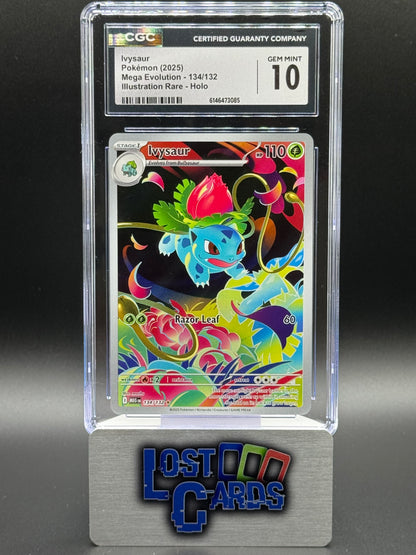 Pokemon TCG Ivysaur | Mega Evolution 134/132 | CGC Graded GEM MINT 10