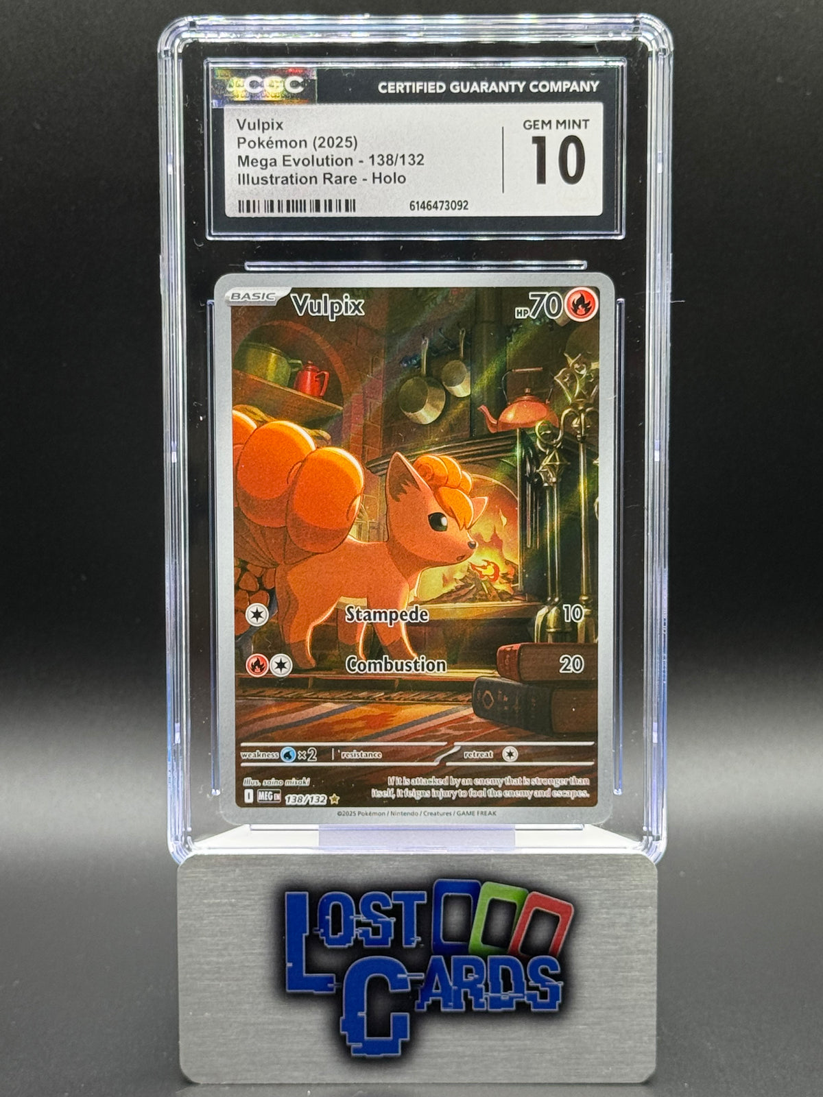Pokemon TCG Vulpix | Mega Evolution 138/132 | CGC Graded GEM MINT 10