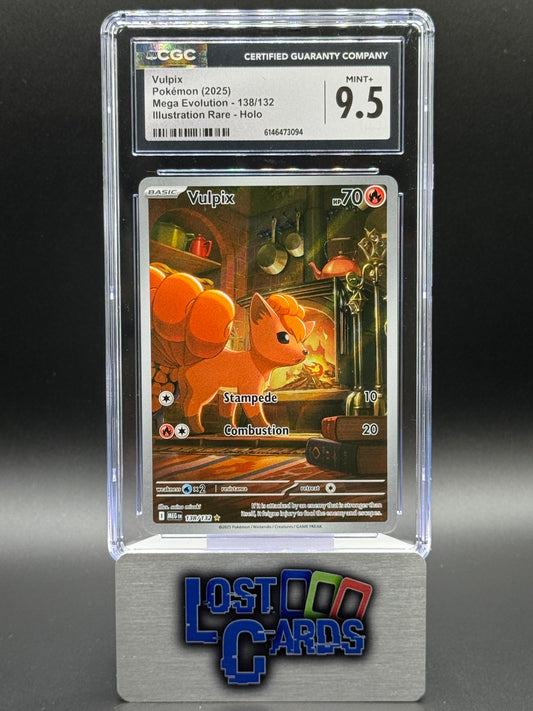 Pokemon TCG Vulpix | Mega Evolution 138/132 | CGC Graded MINT+ 9.5