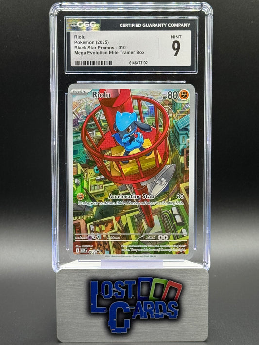 Pokemon TCG Riolu | Black Star Promo MEP010 | CGC Graded MINT 9