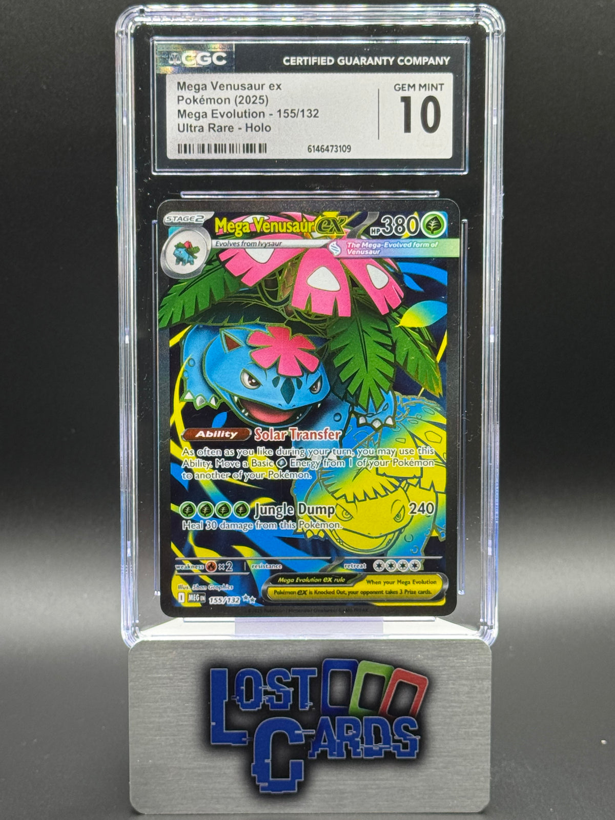 Pokemon TCG Mega Venusaur ex | Mega Evolution 155/132 | CGC Graded GEM MINT 10