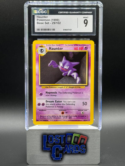 Pokemon TCG Haunter | Base Set 29/102 | CGC Graded MINT 9