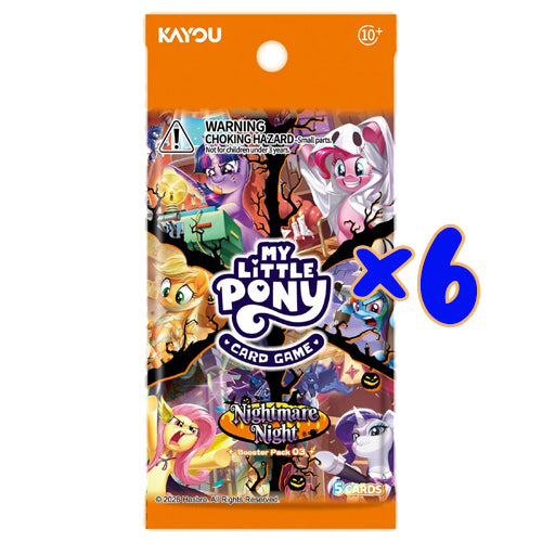 My Little Pony Trading Card Game: Nightmare Night Loose Booster Pack - 6 Pack Bundle