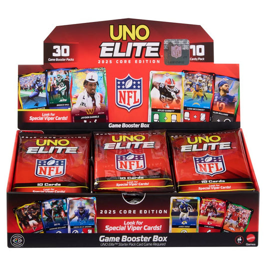 UNO: Elite NFL 2025 Core Edition Booster Display | 30 Packs