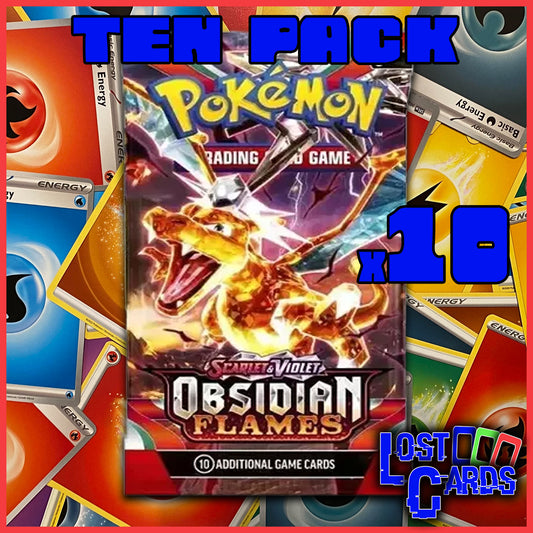 10 Obsidian Flames Booster Packs Bundle | Sealed