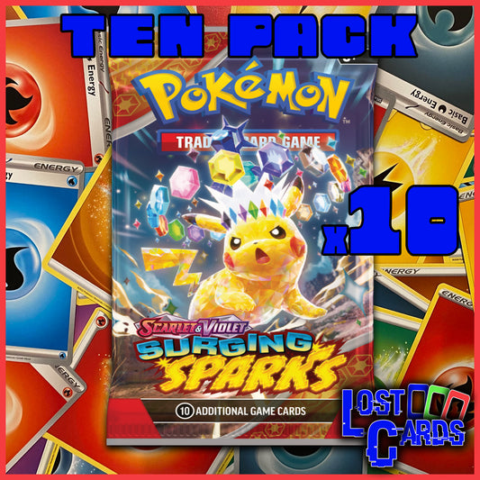 10 Surging Sparks Booster Packs Bundle | Sealed