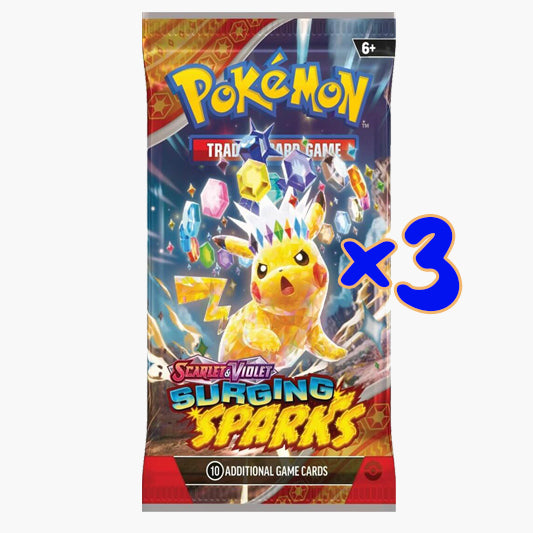 Surging Sparks Loose Booster Pack - 3 Pack Bundle