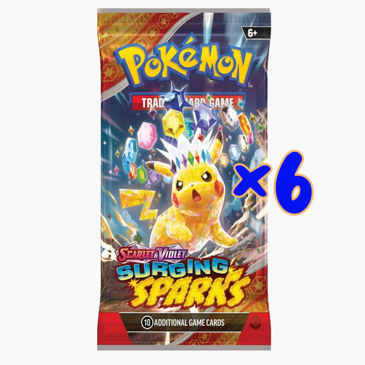 Surging Sparks Loose Booster Pack - 6 Pack Bundle