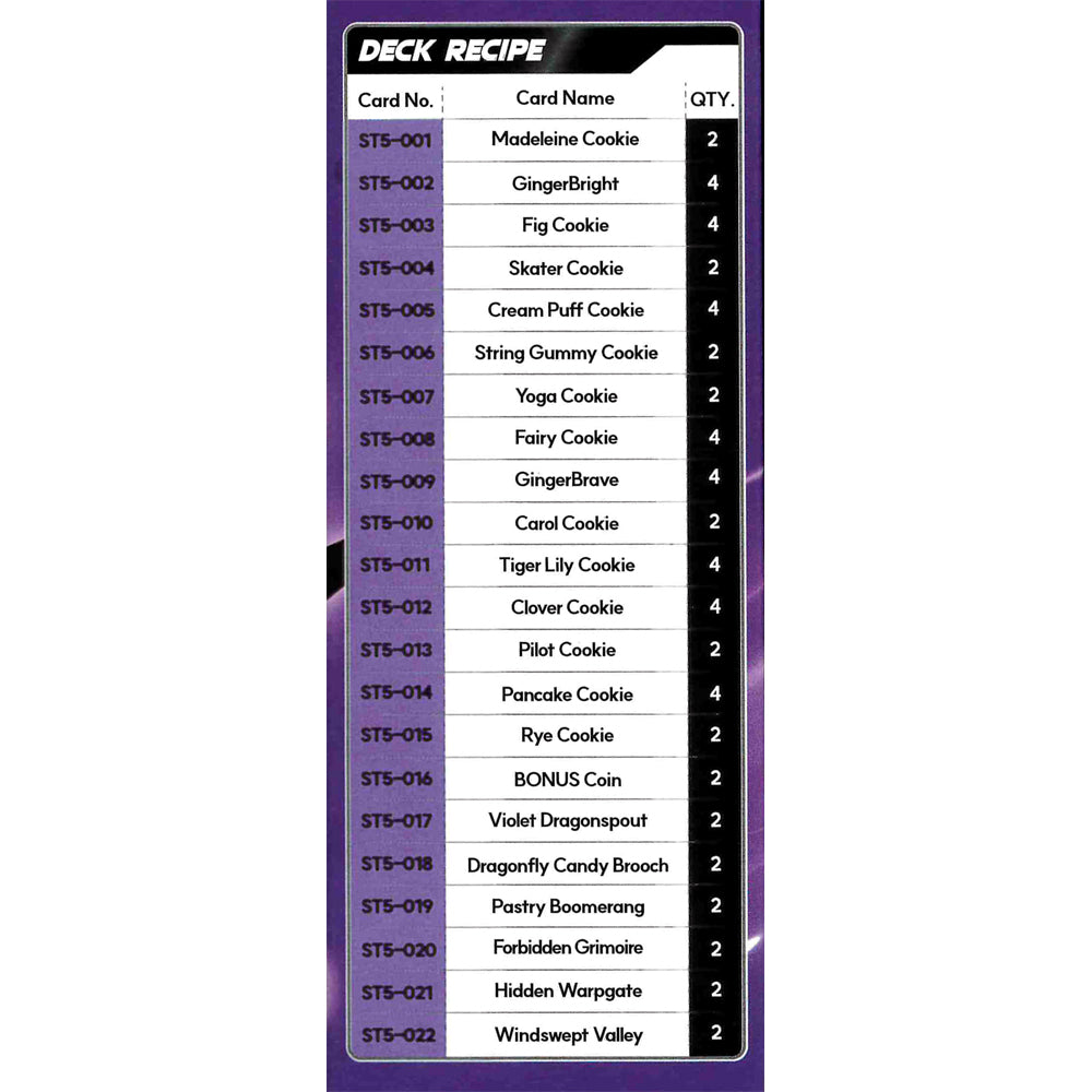 CookieRun TCG: Purple Starter Deck