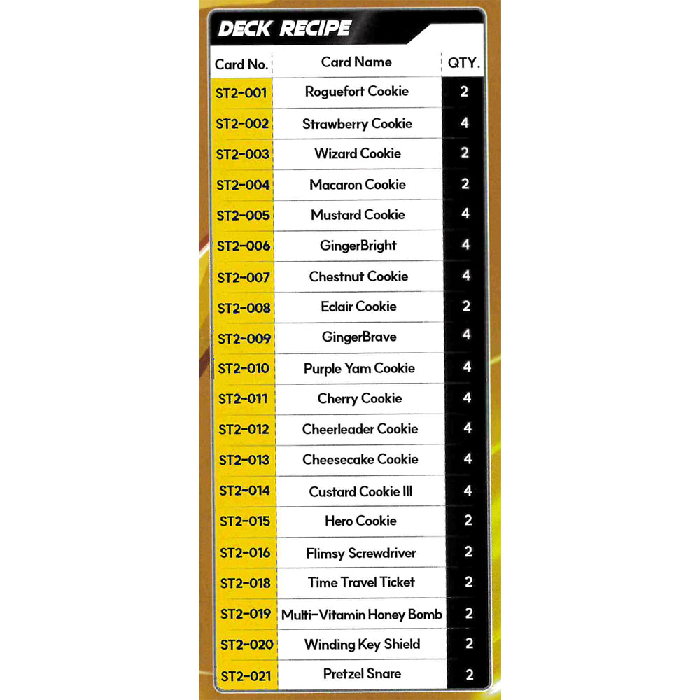 CookieRun TCG: Yellow Starter Deck